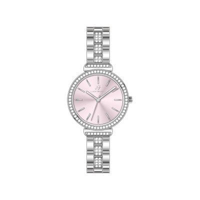 Luca Barra Orologio Acciaio Solo Tempo Quadrante Rosa