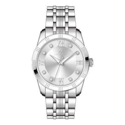 Luca Barra Orologio Solo Tempo Acciaio Quadrante Silver