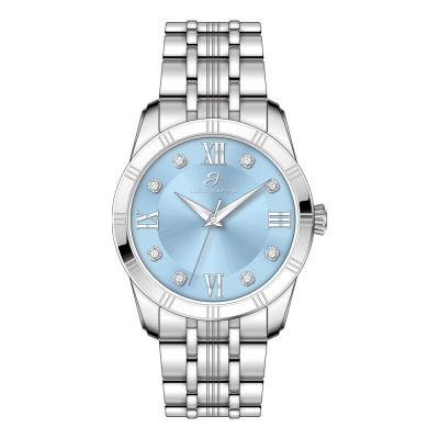 Luca Barra Orologio Solo Tempo Acciaio Quadrante Azzurro