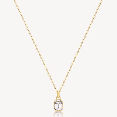 Brosway Collana Acciaio Gold Con Cristallo Symphonia