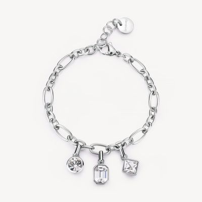 Brosway Bracciale Acciaio 3 Cristalli Symphonia