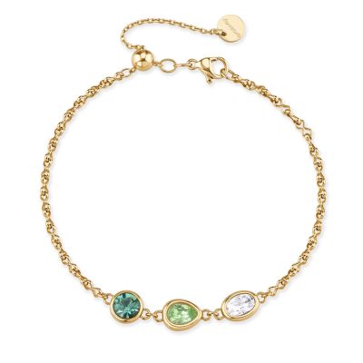 Brosway Bracciale Acciaio Gold Cristalli Multicolor Symphonia