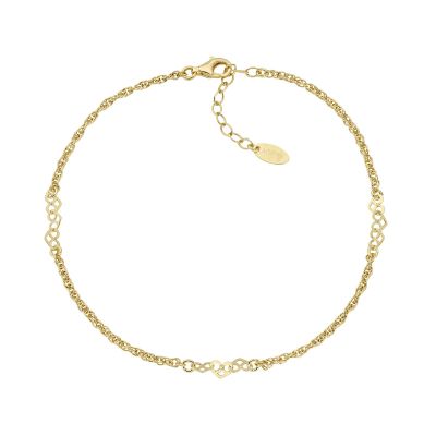 Amen Cavigliera Argento Gold Con Cuori