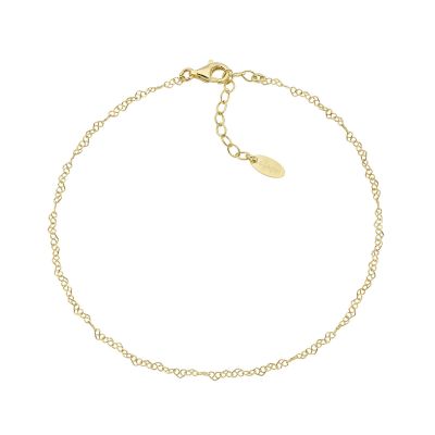 Amen Cavigliera Argento Gold Cuori Concatenati