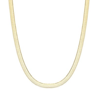Luca Barra Collana Snake Acciaio Gold 4 mm