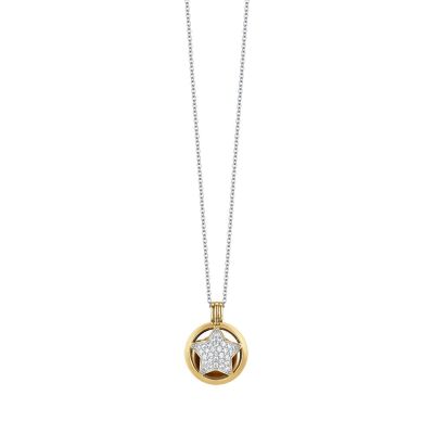 Luca Barra Collana Chiama Angeli Acciaio Gold Stella