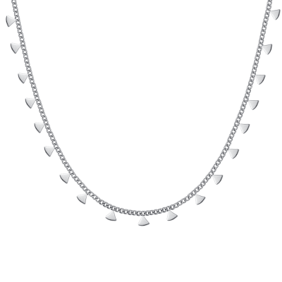 Luca Barra Collana Acciaio Con Triangoli