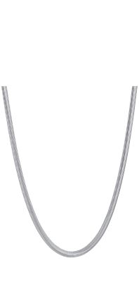 Luca Barra Collana Acciaio Maglia 5X2 mm