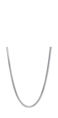Luca Barra Collana Acciaio Maglia 3X2 mm