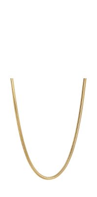 Luca Barra Collana Acciaio Gold Maglia 3X2 mm