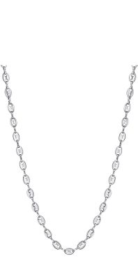 Luca Barra Collana Acciaio Maglia 5 mm