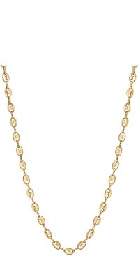 Luca Barra Collana Acciaio Gold Maglia 5 mm