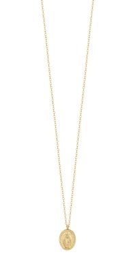 Luca Barra Collana Acciaio Gold Madonna Miracolosa