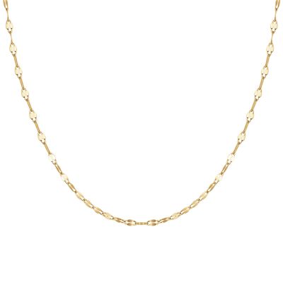 Luca Barra Collana Acciaio Gold 4 mm