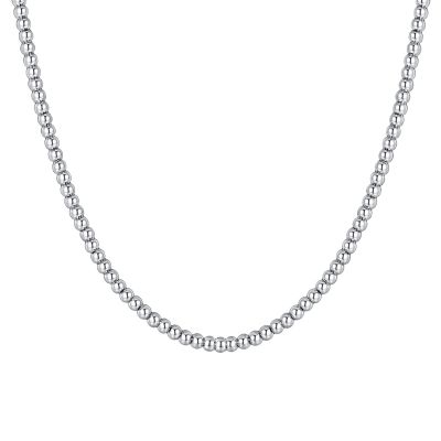 Luca Barra Collana Sfere Acciaio 3 mm