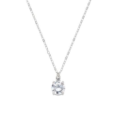 Amen Collana Argento Punto Luce Bianco