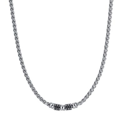 Luca Barra Collana Acciaio Elementi Acciaio