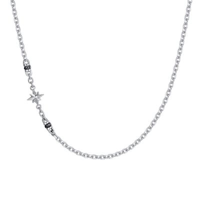 Luca Barra Collana Acciaio con Rosa Dei Venti