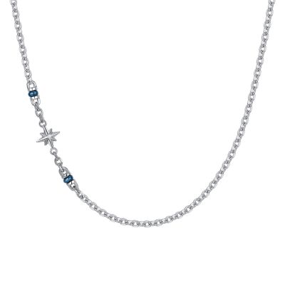 Luca Barra Collana Acciaio con Rosa Dei Venti