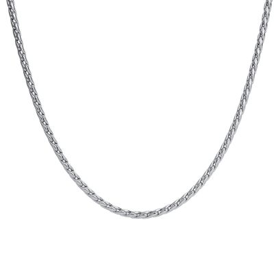 Luca Barra Collana Catena 3mm Acciaio