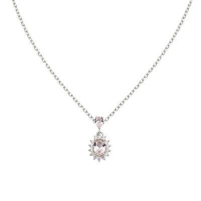 Amen Collana Argento Royal Lady Zircone Morganite