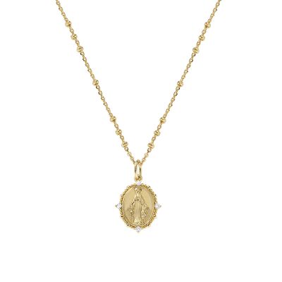 Amen Collana Argento Gold Madonnina Miracolosa