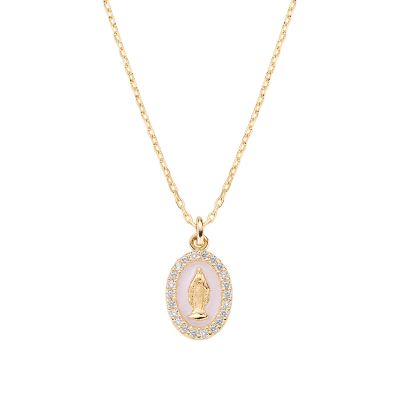 Amen Collana Argento Gold Madonna Miracolosa