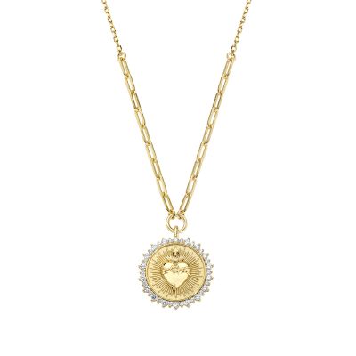 Amen Collana Argento Gold Cuore Ex Voto Luminoso