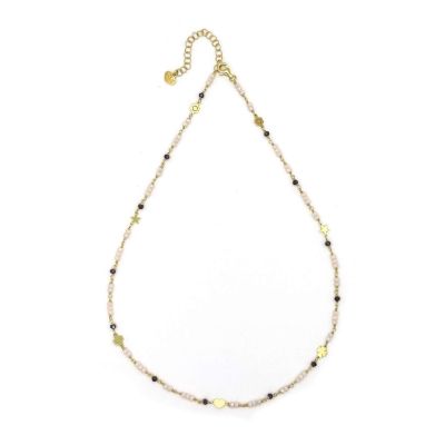 Io & Te Collana Argento Gold Charm e Cristalli
