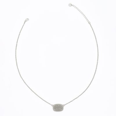 Barbieri Collana Metallo Rodiato Micro Borchie