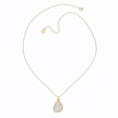 Barbieri Collana Metallo Gold e Zirconi Bianchi