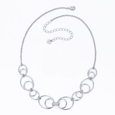 Barbieri Collana Metallo Elementi e Zirconi