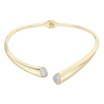 Barbieri Collana a Molla Metallo Gold e Zirconi