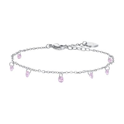 Luca Barra Cavigliera Acciaio Zirconi Rosa