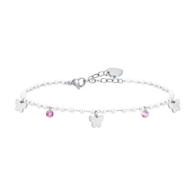 Luca Barra Cavigliera Acciaio Perle e Farfalle