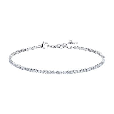 Luca Barra Cavigliera Tennis Acciaio Zirconi Bianchi