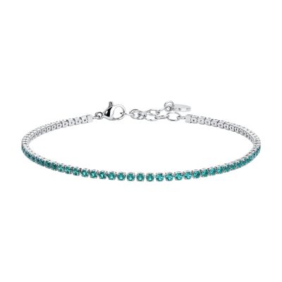 Luca Barra Cavigliera Tennis Acciaio Zirconi Verdi