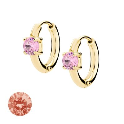 Doodle Orecchini Cerchio 10 mm Acciaio Dorato