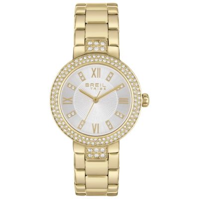 Breil Solo Tempo Acciaio Gold Quadrante Silver Dance Floor