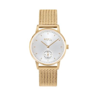 Breil Solo Tempo Acciaio Gold Quadrante Silver Drop