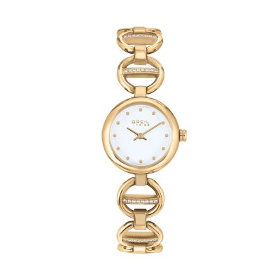 Breil Solo Tempo Acciaio Gold Quadrante Bianco Camelia