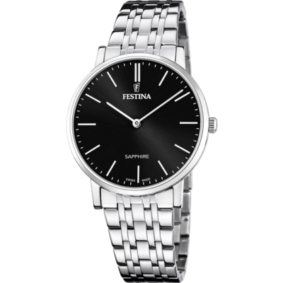 Festina Orologio Swiss Made Solo Tempo Acciaio