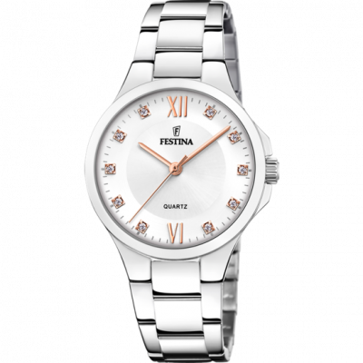 Festina Orologio Acciaio Solo tempo Donna Quadrante Silver