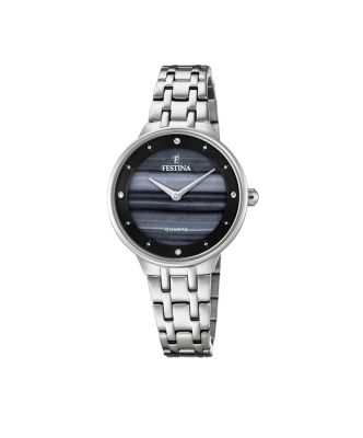 Festina Orologio Solo Tempo Acciaio Quadrante Nero