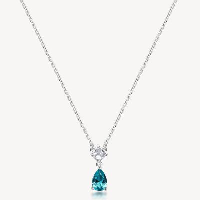 Brosway Collana Argento Goccia Paraiba Fancy