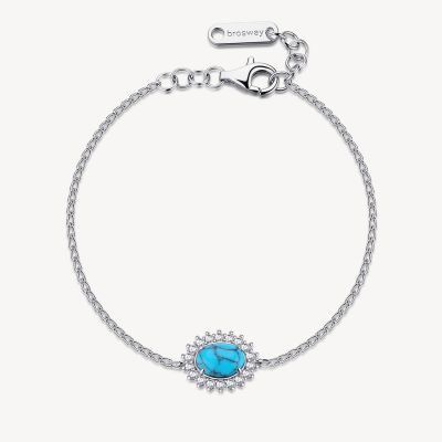 Brosway Bracciale Argento Turchese e Zirconi Fancy