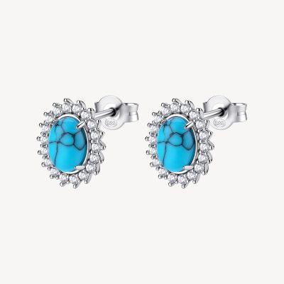 Brosway Orecchini Kate Argento Turchese e Zirconi Fancy