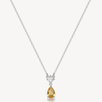 Brosway Collana Argento Cristallo Golden Yellow Fancy