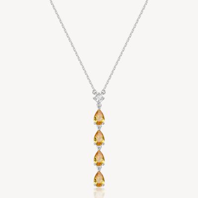 Brosway Collana Argento Cristalli Golden Yellow Fancy