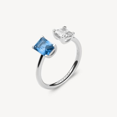 Brosway Anello Regolabile Argento Cubic Sapphire Fancy